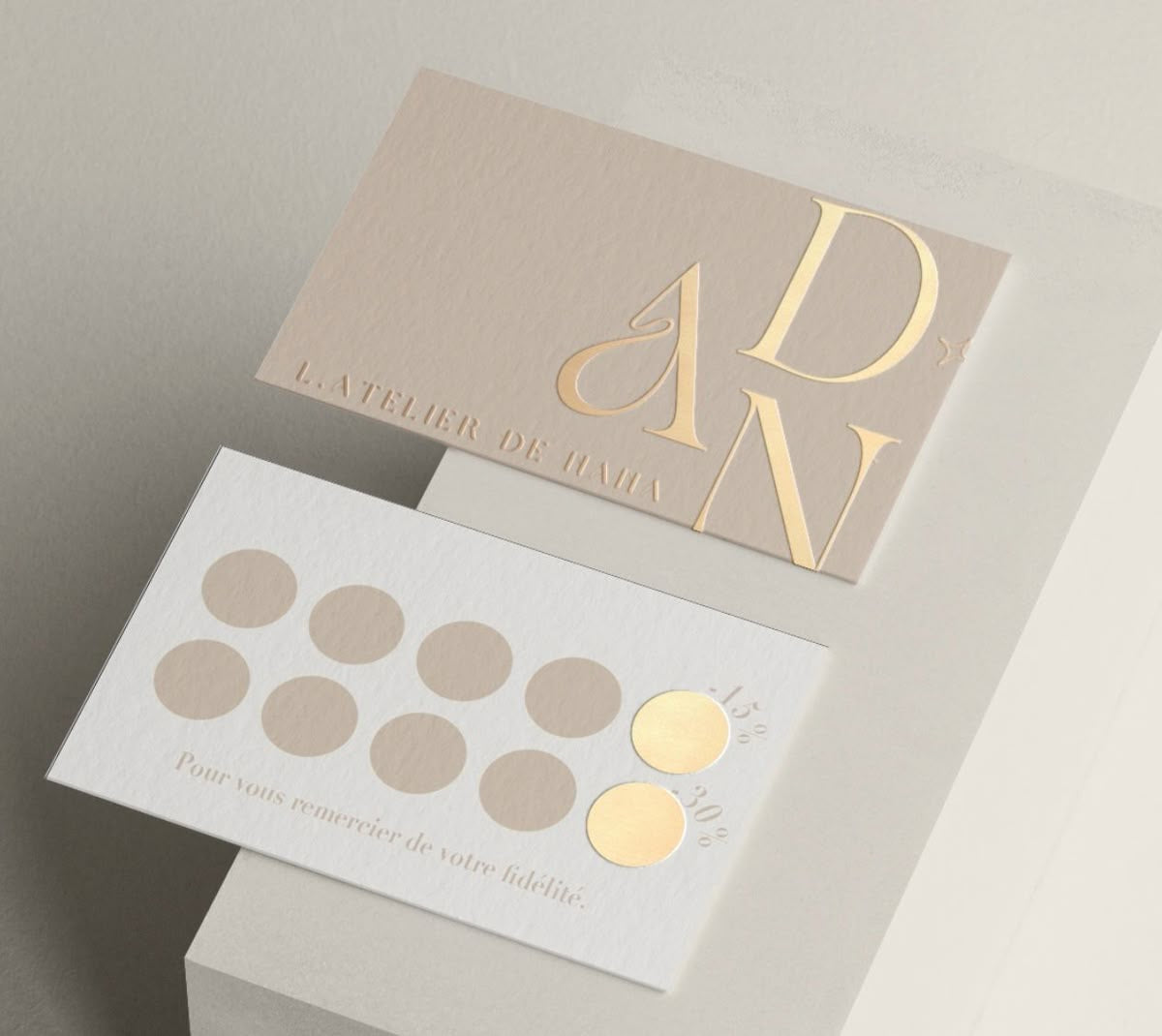 CARTES DE VISITES AVEC IMPRESSIONS